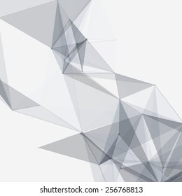 Black and White Mesh Vector Background | EPS10 Design