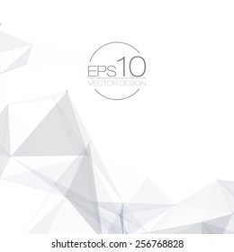 Black and White Mesh Vector Background | EPS10 Design