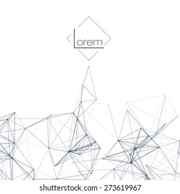Black and White Mesh Vector Background | EPS10 Design
