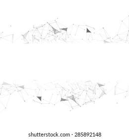 Black and White Mesh Vector Background | EPS10 Design