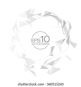 Black and White Mesh Vector Background | EPS10 Design