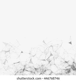 Black and White Mesh Vector Background | EPS10 Design