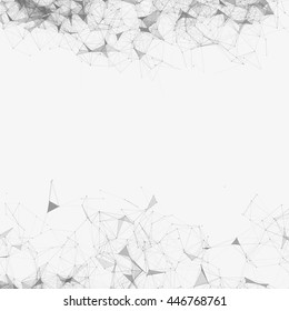 Black and White Mesh Vector Background | EPS10 Design