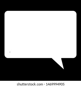Black and white message, chat symbol
