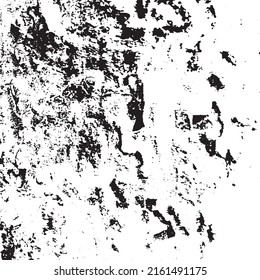 Textura de grunge vectorial de color negro y blanco desordenado. Utilice este fondo angustiado sobre cualquier diseño para crear un efecto de niebla vintage.