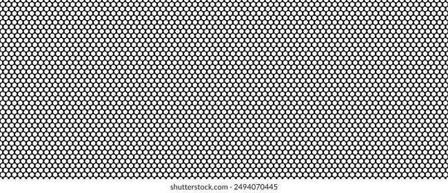 Black and white metal mesh seamless abstract pattern illustration.