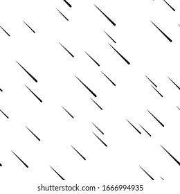 Black and white meteor rain pattern texture  seamless vector