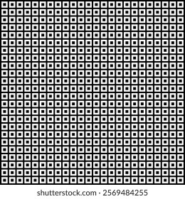 black and white micro square grid pattern with modern geometric repetition