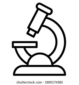 Black and white microscope icon