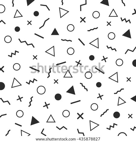 Black White Minimal Background Era 80 S Stock Vector (Royalty Free ...