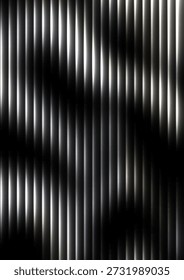 Fundo mínimo preto e branco com um design de vidro ondulado