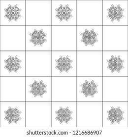 Black and white minimal geometric pattern