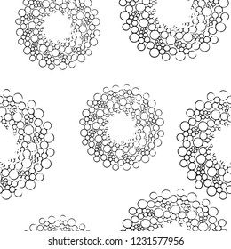 Black and white minimal geometric pattern