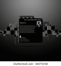 black and white minimal style website design