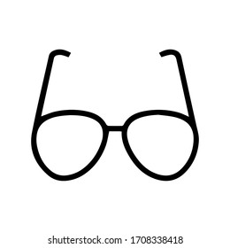 black and white, minimalist fashion eyewear, sunglasses icon vector.