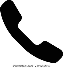  minimalistisches Schwarz-Weiß-Telefonsymbol