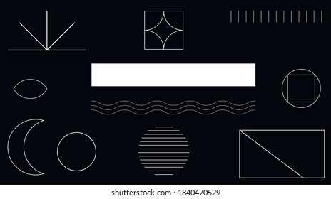 Antecedentes minimalistas en blanco y negro. Ideal para postales y carteles