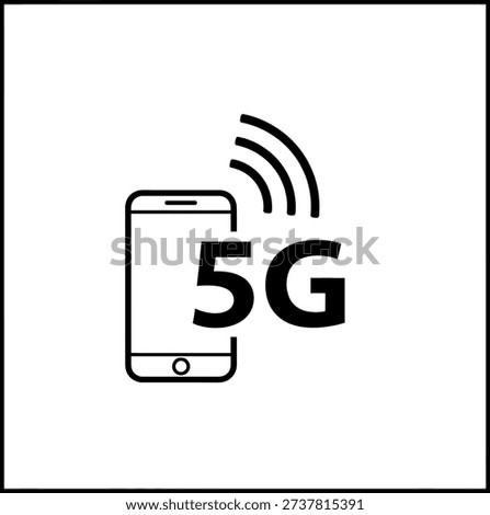 Black and white mobile vactor icon