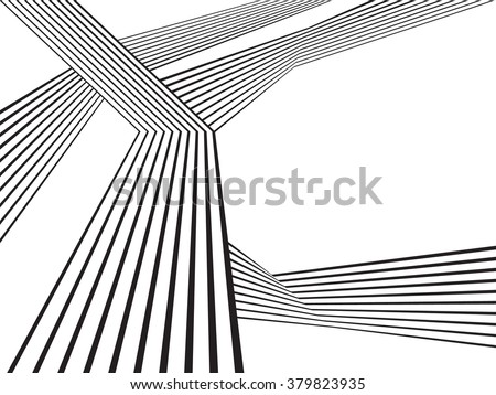 black and white mobious wave stripe optical abstract design