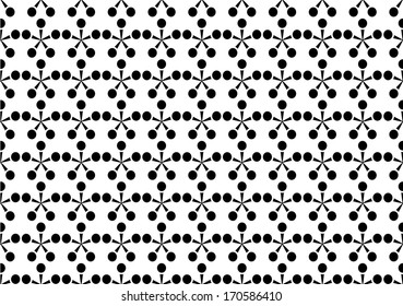 Black and White Modern Abstract Pattern. Vector