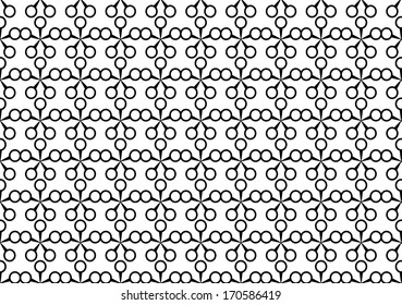 Black and White Modern Abstract Pattern. Vector