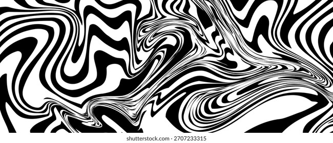 Fondo de mármol fluido moderno en blanco y negro. Abstractas diseño de pintura líquida.