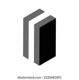 
a black and white modern logo
