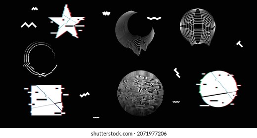 Negro y blanco moderno fondo mínimo. Composición de diseño de vectores con varias formas geométricas. Resumen del arte contemporáneo. Nuevo modernismo.