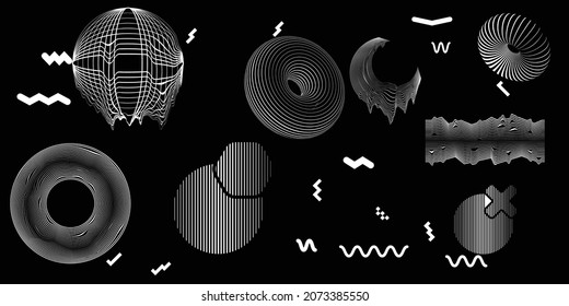Negro y blanco moderno fondo mínimo. Composición de diseño de vectores con varias formas geométricas. Resumen del arte contemporáneo. Nuevo modernismo.
