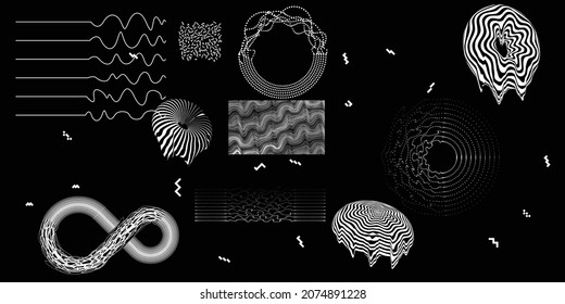 Negro y blanco moderno fondo mínimo. Composición de diseño de vectores con varias formas geométricas. Resumen del arte contemporáneo. Nuevo modernismo.
