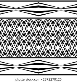Black and white modern seamless design