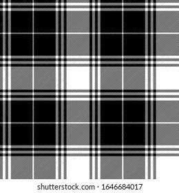 Black, White modern tartan plaid Scottish seamless pattern.Texture from tartan, plaid, tablecloths, clothes, shirts, dresses, paper, bedding, blankets and other textile products.