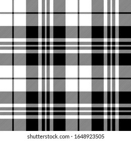 Black and White modern tartan plaid Scottish seamless pattern.Texture from tartan, plaid, tablecloths, clothes, shirts, dresses, paper, bedding, blankets and other textile products.