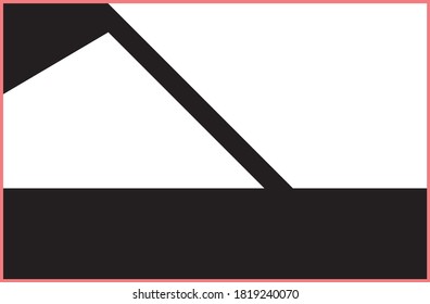 Black and white monochromatic image design, can be used as landscape, card, cover, decoration or architectural design