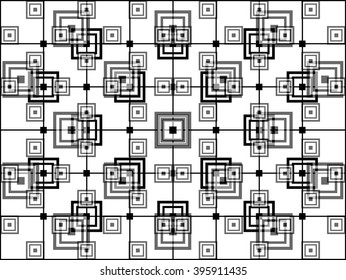 A black and white monochrome abstract background