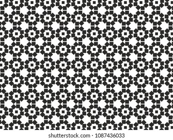 black and white monochrome geometric pattern squares round circle