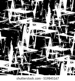 Black and white monochrome grunge retro illustration background