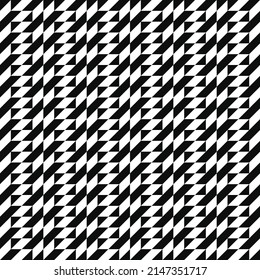 Black and white monochrome seamless optical decorative pattern. Modern stylish abstract background.