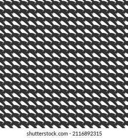 Black and white, monochrome seamlessly repeatable geometric pattern, texture, background, backdrop