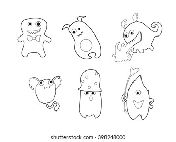 black and white monsters