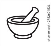 black and white mortar illustration vector line art