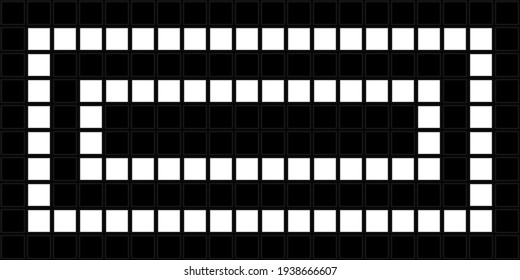 Schwarz-weißer Mosaikhintergrund. 