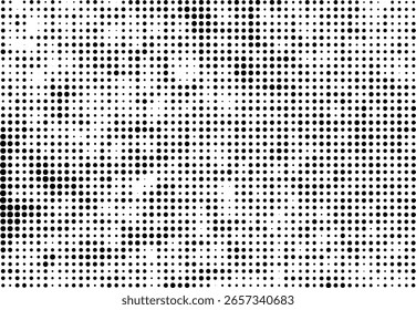 black and white mosaic dots, Abstract black and white mosaic pattern with geometric square tiles creates a seamless textile design backdrop