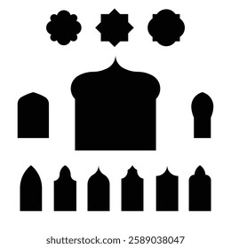 Black and White Mosque Dome