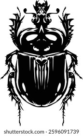 Black and White Moth Fly Insect Silhouette Clipart Vector