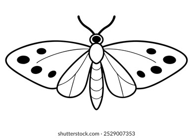 uma mariposa preta e branca em um fundo branco, ícone clipart, pavão, hozier, sem perdas, alinhar à esquerda, wunderkammer, desenho a cores