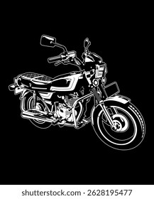 Black and white motorcycles 01