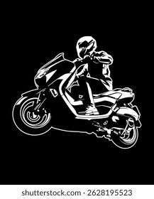 Black and white motorcycles 06