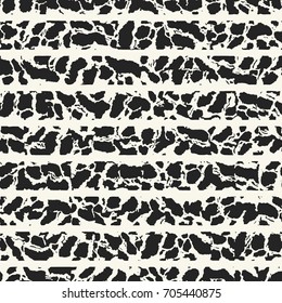 Black And White Mottled Animal Stripe Pattern