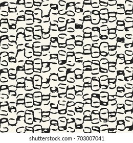 Black And White Mottled Broken Graphic Pattern